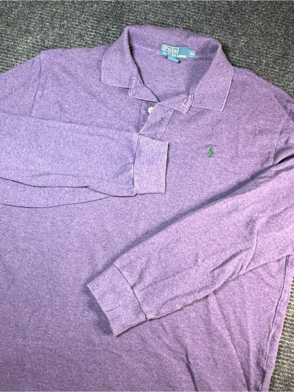 Ralph Lauren Long-Sleeve Polo Shirt - Lavender Purple